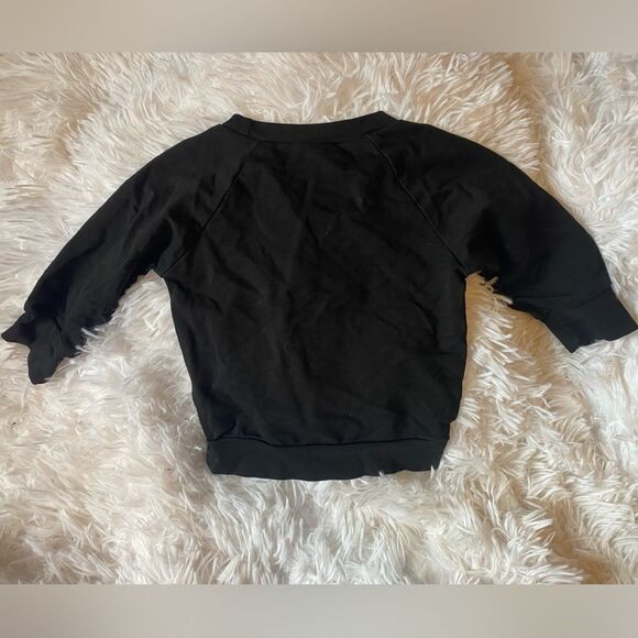 Shein “BABE” Black Sweater Size 68 Baby - Picture 2 of 5